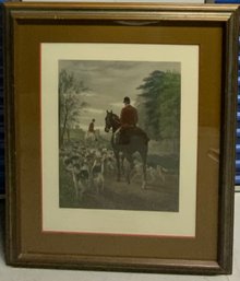 Framed Print Evening Registered #8092-2 Painted By E. A. S. Douglas