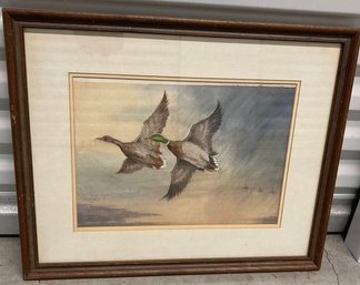 Framed Print Of Geese 11 X 15
