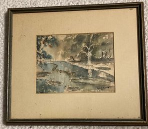 Pastel Watercolor By Dora E. Nichols  67    5 X 6.5