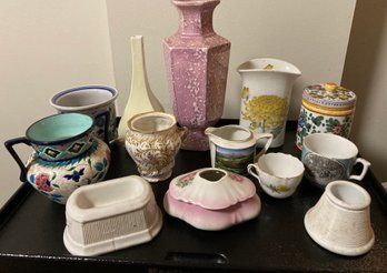 Assortment Of Vases Cups Jar