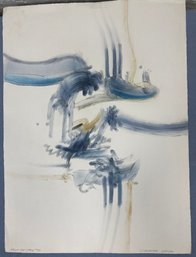 Original Watercolor Fruit Bat Stew Signed By O. J. Gillespie 1976. 30 X 22