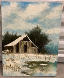 Oil On Canvas Signed By T. Seymour