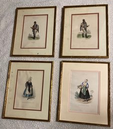 Lot Of 4 Prints Turquie Egypts France Italie 10 X 7