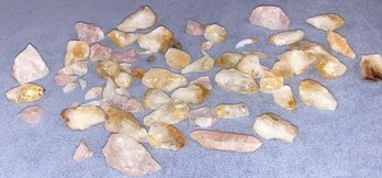 Assortment Of Citrine And Rose Quartz