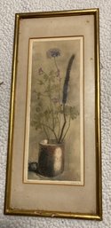 Framed Signed Etching 9/25 Gandig 13 X 5