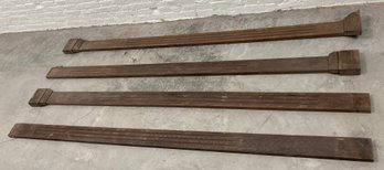 Circa 1900 Antique Architectural Dark Oak Mantle Surround