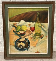 Oil On Canvas Signed By Pamela Valanejao 24 X 20 1971