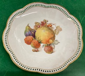 Schumann Arzberg Germany Reticulated Plate 9 Round