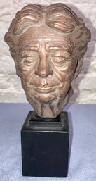 Eleanor Roosevelt Commemorative Bust On Stand 5 Tall By Walter L. 1963