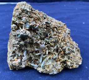 Nice Combination Of Iron Pyrite & Quartz Crystal Specimen 1 Pound 2 Ounces