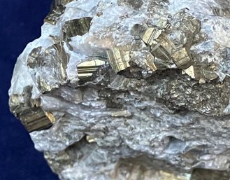Iron Pyrite In Quartz Matrix 1 Pound 4 Ounces