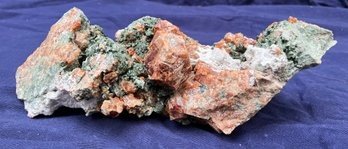 Nice Andradite Garnet On Hedenbergite Mineral With Calcite Specimen 23.6 Ounces