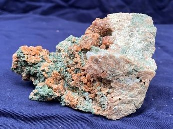 Nice Andradite Garnet On Hedenbergite Mineral With Calcite Specimen 8.0 Ounces