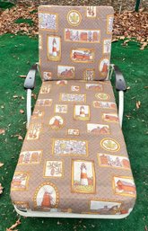 1960s Vintage Outdoor Patio Chaise Lounge Mid Century Modern