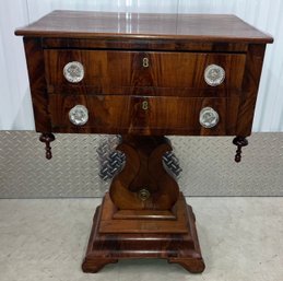 Antique Empire Two Drawer Stand