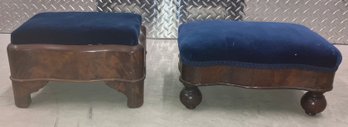Two Empire Mahogany Footstools