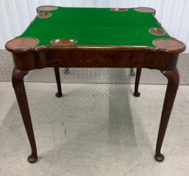 Antique Walnut English Queen Anne Game Table C. 1760