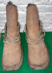 Rare Japanese Water Buffalo Shoes 19th Century Museum Quality