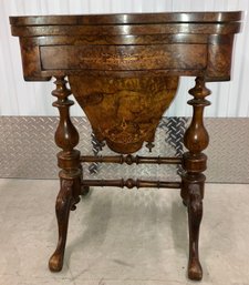 Antique English Game Table With Pot Belly/Possum Belly C. 1850