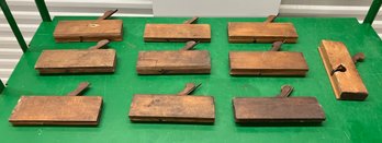 Antique Hardwood Cabinet And Moulding Planes (1)