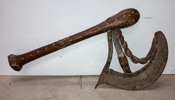 African Chieftain Kuba Ceremonial Axe