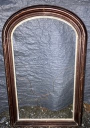 Antique Finger Grooved Mirror & Mirror Frame