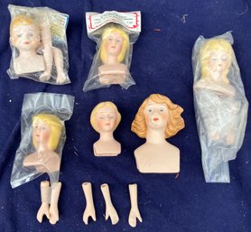 Assortment Of Porcelain Doll Faces