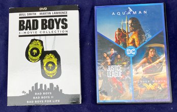 DVD Videos Bad Boys 3 Movie Collection & Aquaman Justice League Wonder Woman