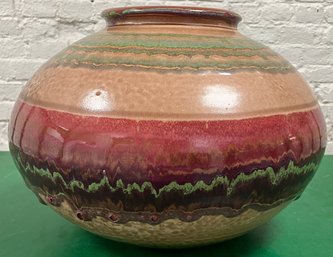 D. Lasser Ceramics Globe Vase 10 Tall X 14 Round