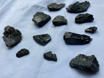 Lot Of Twelve Black Tourmaline