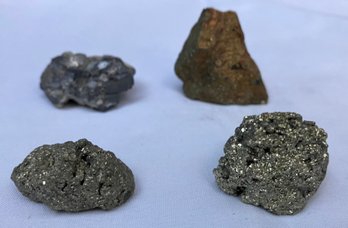 Lot Of Four Iron Pyrite Specimens