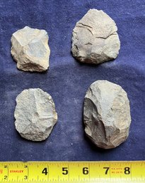 Assortment Of Four Large Paleo-Indian/Archaic Period Tools