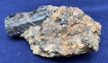 New Hampshire Black Tourmaline & Garnet In Matrix 5.1 Ounces