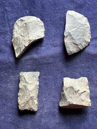 Assortment Of Four Paleo-Indian/Archaic Period Projectile/Tool Fragments