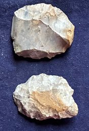 Two Nice Archaic/Woodland Period Scraper Tools