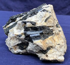 New Hampshire Schorl Tourmaline In Quartz Matrix 1 Pound 6 Ounces
