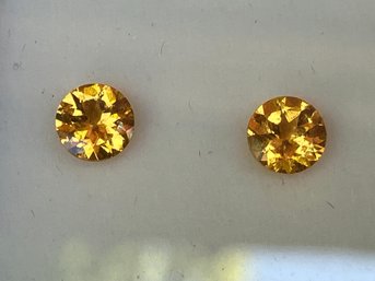 Two Matched Pair Of Orange Garnet From Tanzania