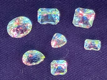 Assortment Of Seven Sky Blue Topaz