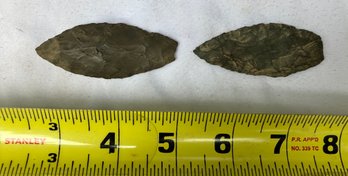 Two Archaic/Woodland Period Spearpoints