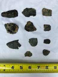 Assortment Of Flint Tools From The Archaic/Woodland Period