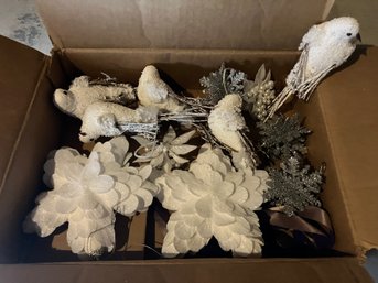 Christmas Ornaments White Doves And More