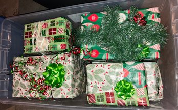 Assortment Of Christmas Display Gift Boxes (Tote Not Included)