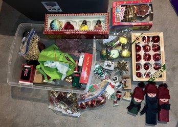 Assortment Of Christmas Ornaments (Tote Not Included)