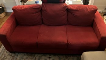 Modern Red Sofa 30 X 80 X 35