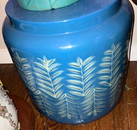 Large Blue Ceramic Stand 19 X 16