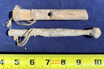 Two Wooden Native American Artifacts