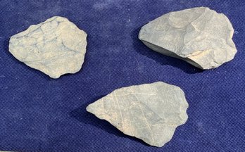 Three Large Archaic Period Spearpoint And Scraping/Cutting Tools