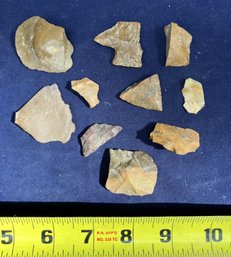 Assortment Of Broken Chirt Tools, Points And Flakes