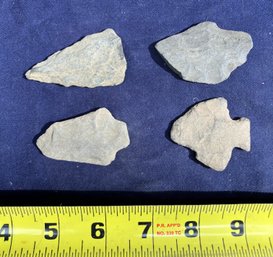 Four Paleo/Archaic Spearpoints