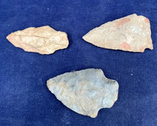 Three Archaic/Woodland Period Spearpoints